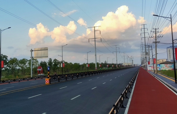 提升改造完成后的春順路，暢安舒美